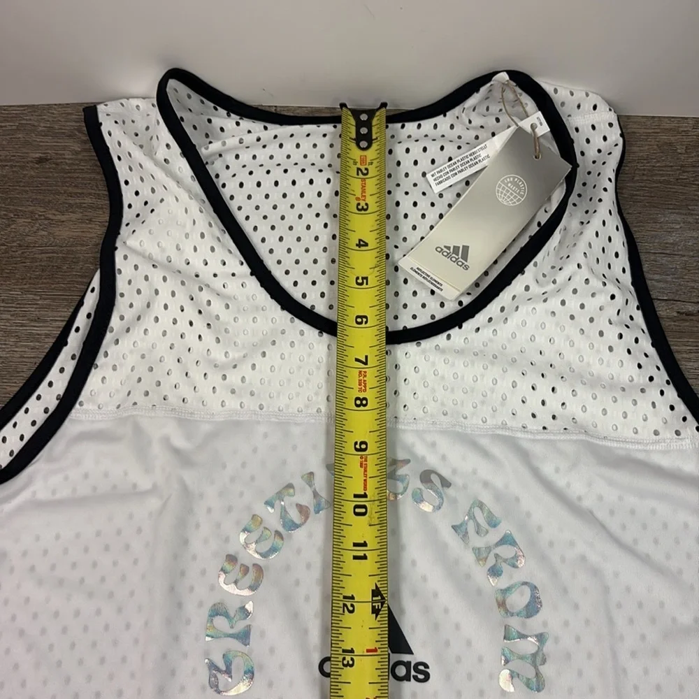 NEW MEN'S ADIDAS BREAK THE NORM TANK TOP IN WHITE XL